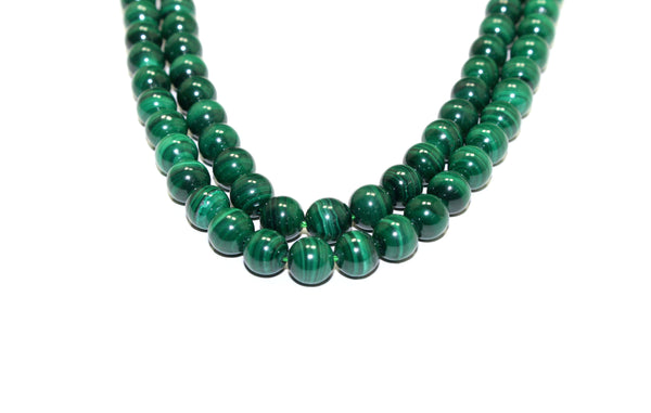 Natural Malachite 8 mm Bead Strand