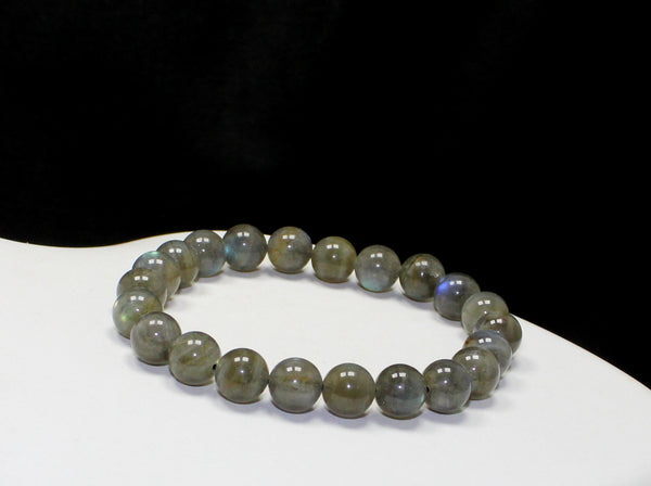 Natural Labradorite Bead Bracelet