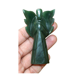 Natural Green Jade 3 inch Angel