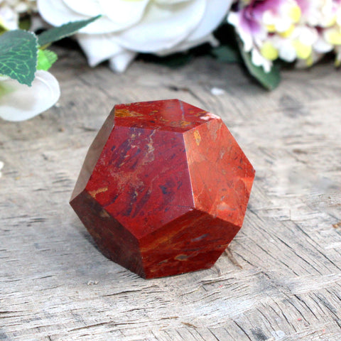 Natural Large Red Jasper Dodecahedron