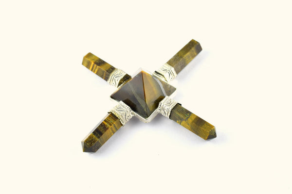 Natural Tiger Eye Energy Point Generator