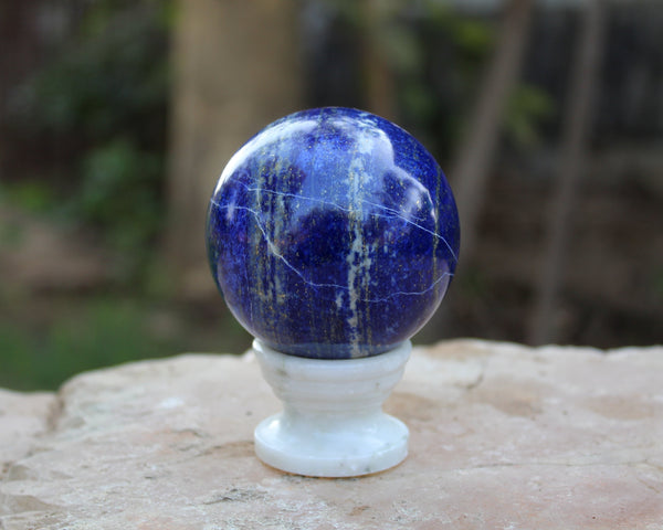 Natural 60 mm Lapis Lazuli Crystal Sphere - A grade Quality