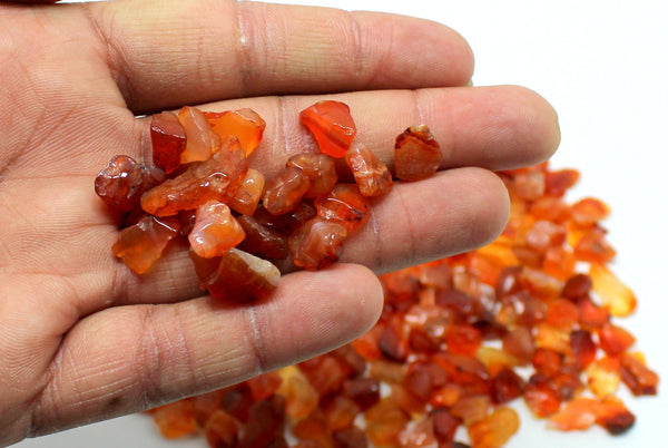 Natural Carnelian Chips Pack of 250 grams