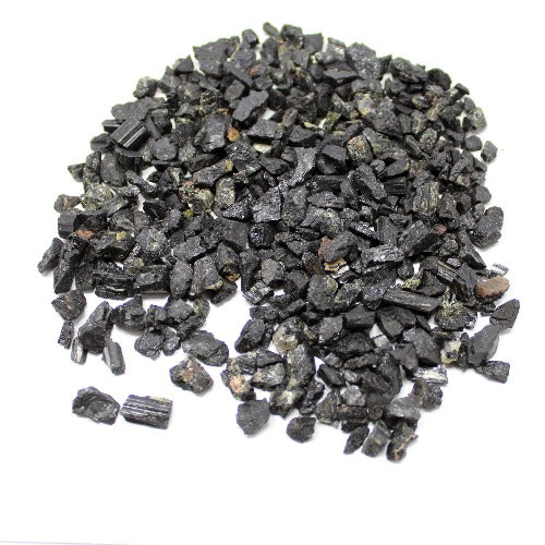 Natural Black Tourmaline Chips Pack of 250 grams