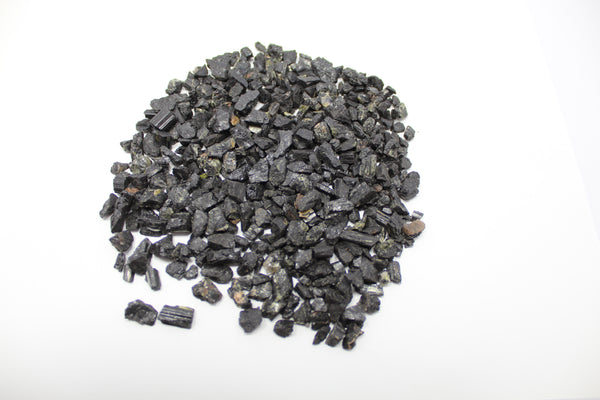 Natural Black Tourmaline Chips Pack of 250 grams