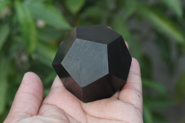 Natural Large Black Tourmaline Dodecahedron