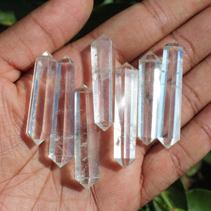 Natural Clear Quartz Double Point Terminated Points