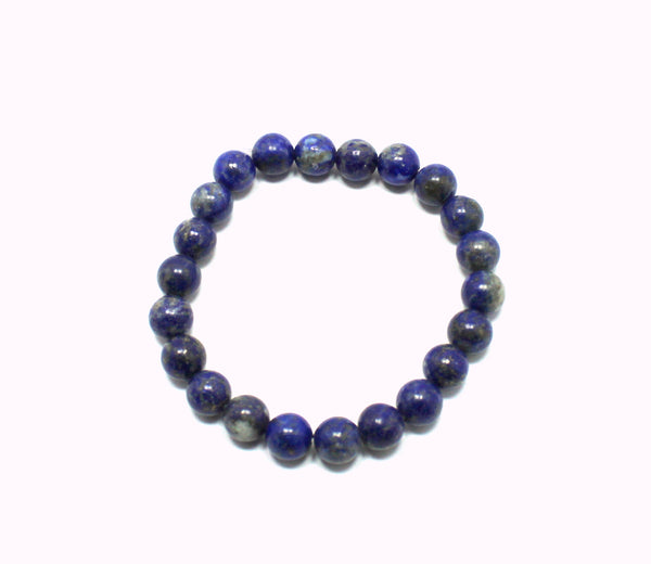 Natural Lapis Lazuli 8 mm Bead Bracelet