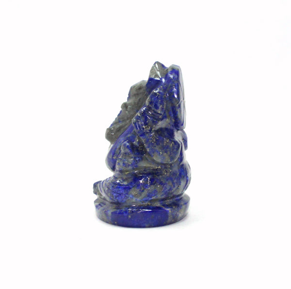 Natural Lapis Lazuli Hand Carved Lord Ganesh