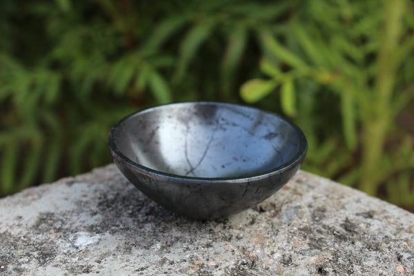 Natural Hematite Gemstone Hand Carved Bowl