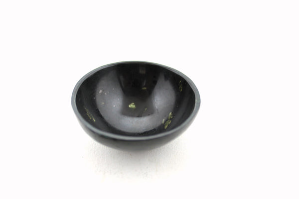 Natural Black Tourmaline Hand Carved Bowl