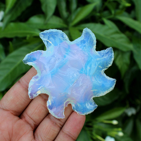 Large Opalite Hand Carved Sun