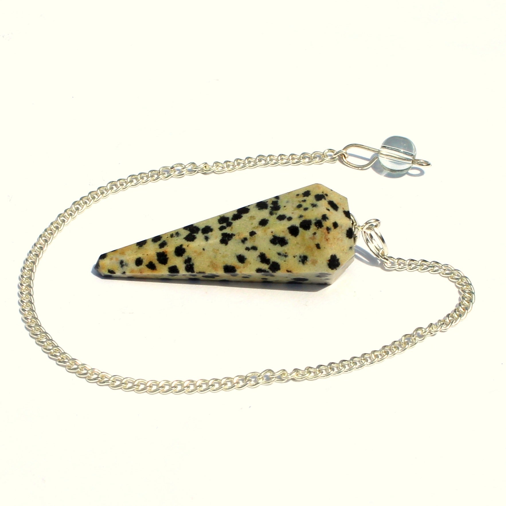 Natural Dalmatian Jasper Dowsing Pendulum