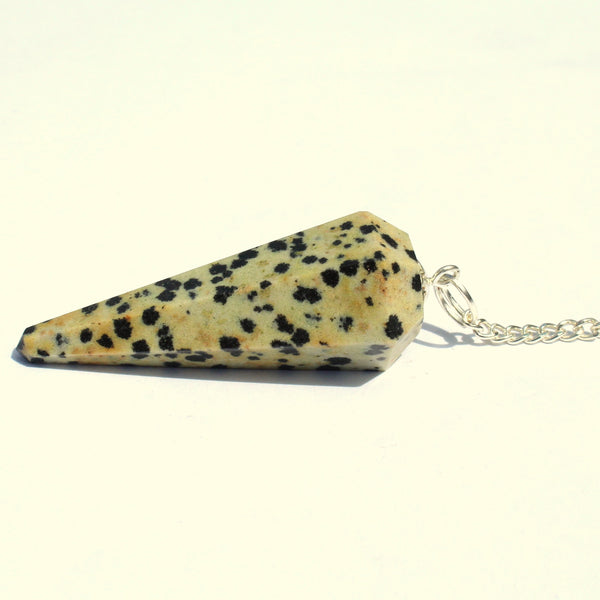 Natural Dalmatian Jasper Dowsing Pendulum